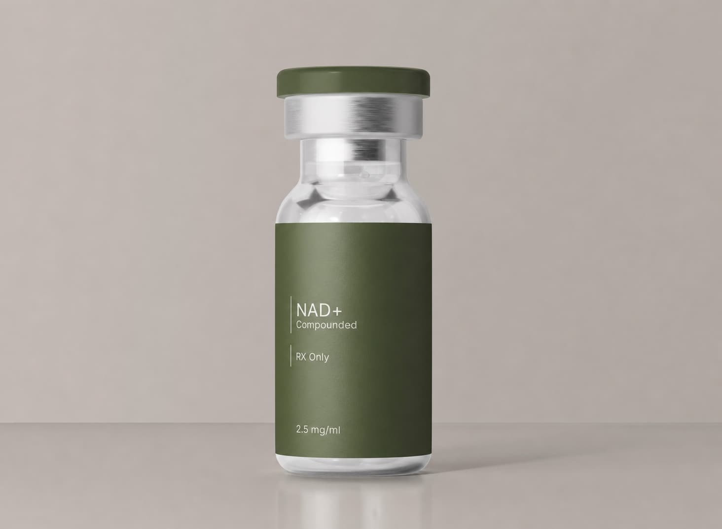 Unbranded NAD+ compounded medication vial